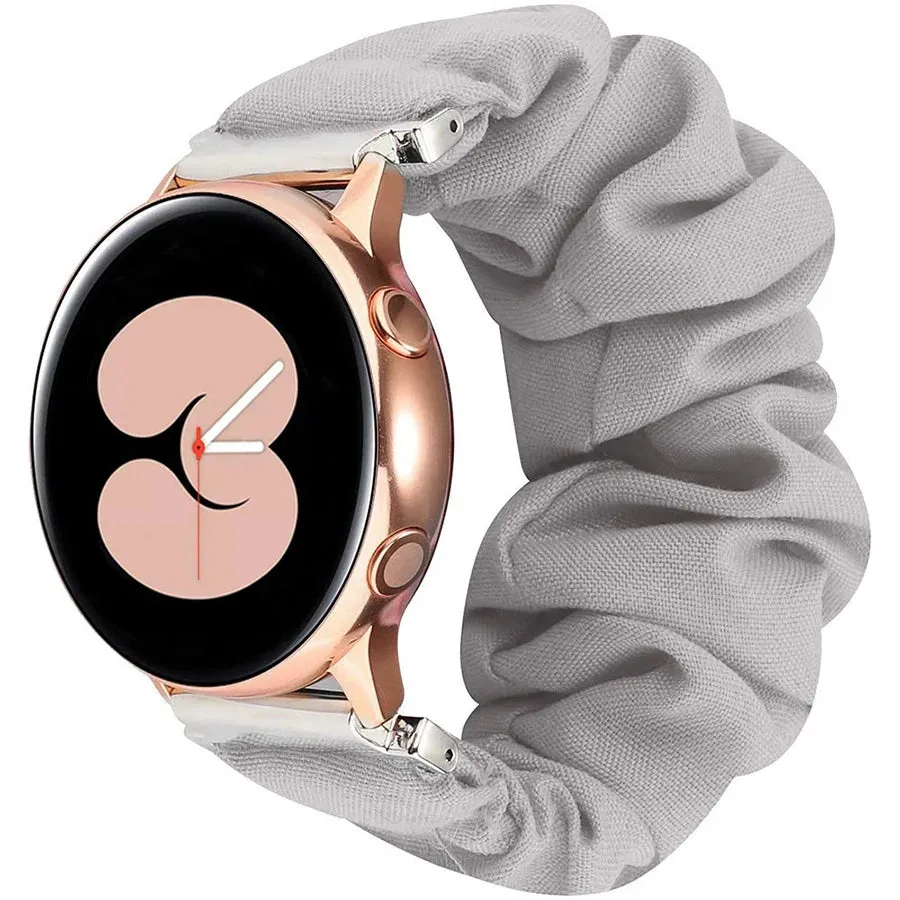 Scrunchie Watch Band for Samsung Galaxy Watch 4 40mm 44mm Band AND Samsung Galaxy Watch4 Classic 42/46mm also fits other watches with 20mm and 22mm Band Width UPGRADED ELASTIC DESIGN