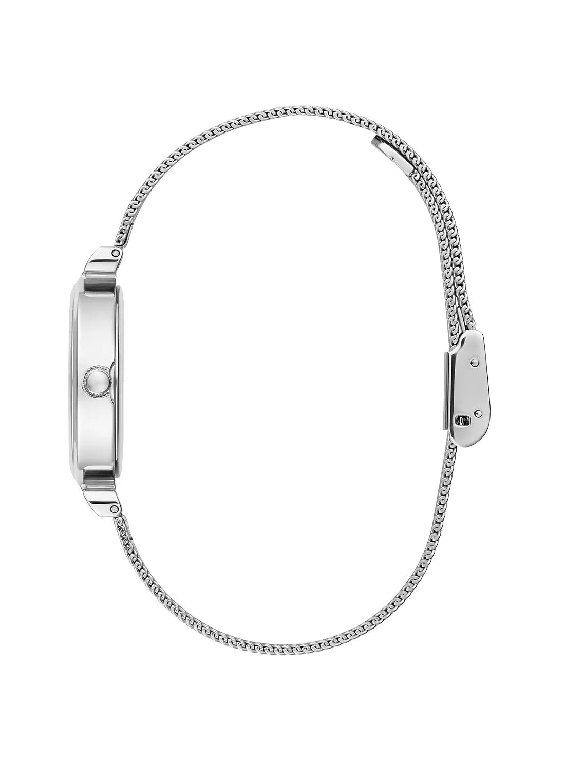 Silver Array Crystal Mesh Watch