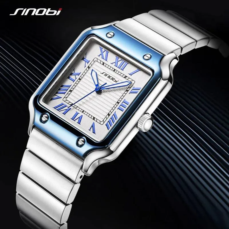 SINOBI Casual Men's Quartz Business Square Watches