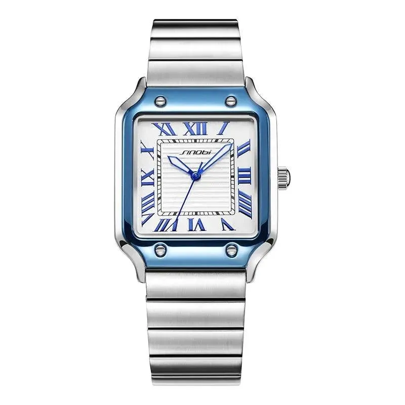 SINOBI Casual Men's Quartz Business Square Watches