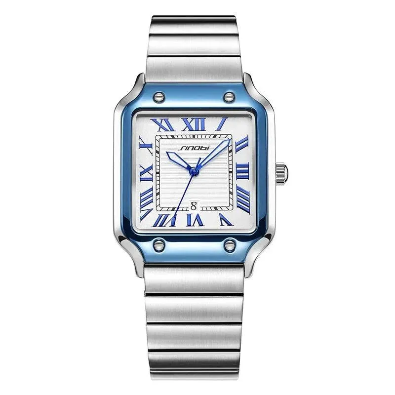 SINOBI Casual Men's Quartz Business Square Watches