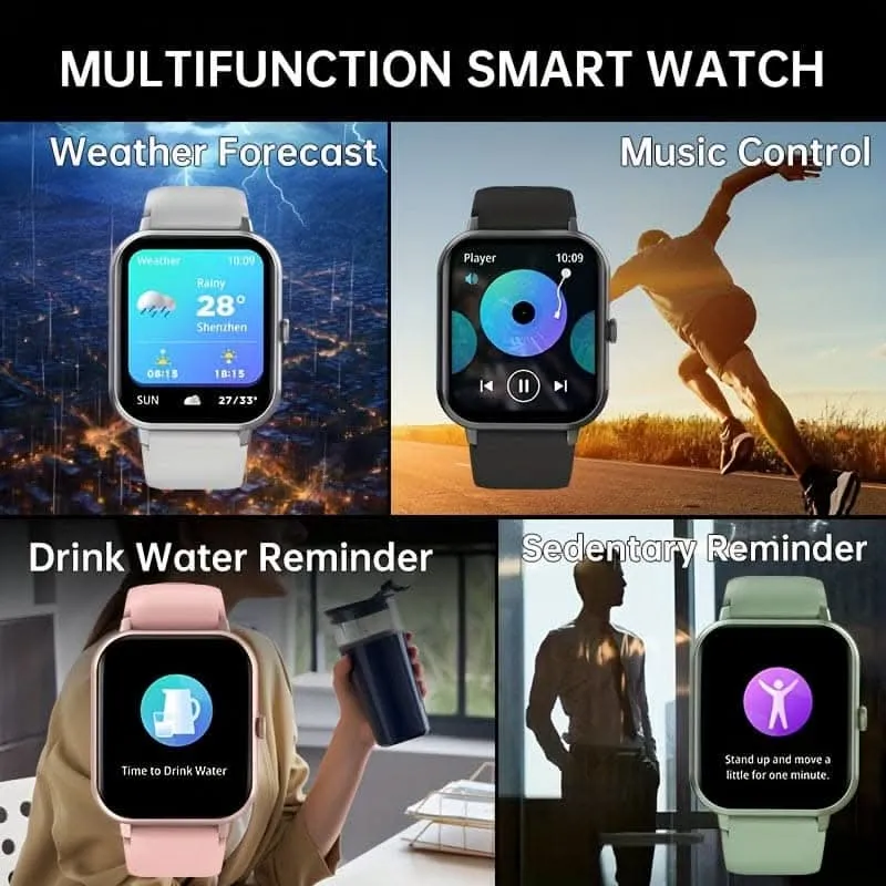 Smartwatch with 1.83" Full Touch Screen – Text, Call, and 100  Sports Modes