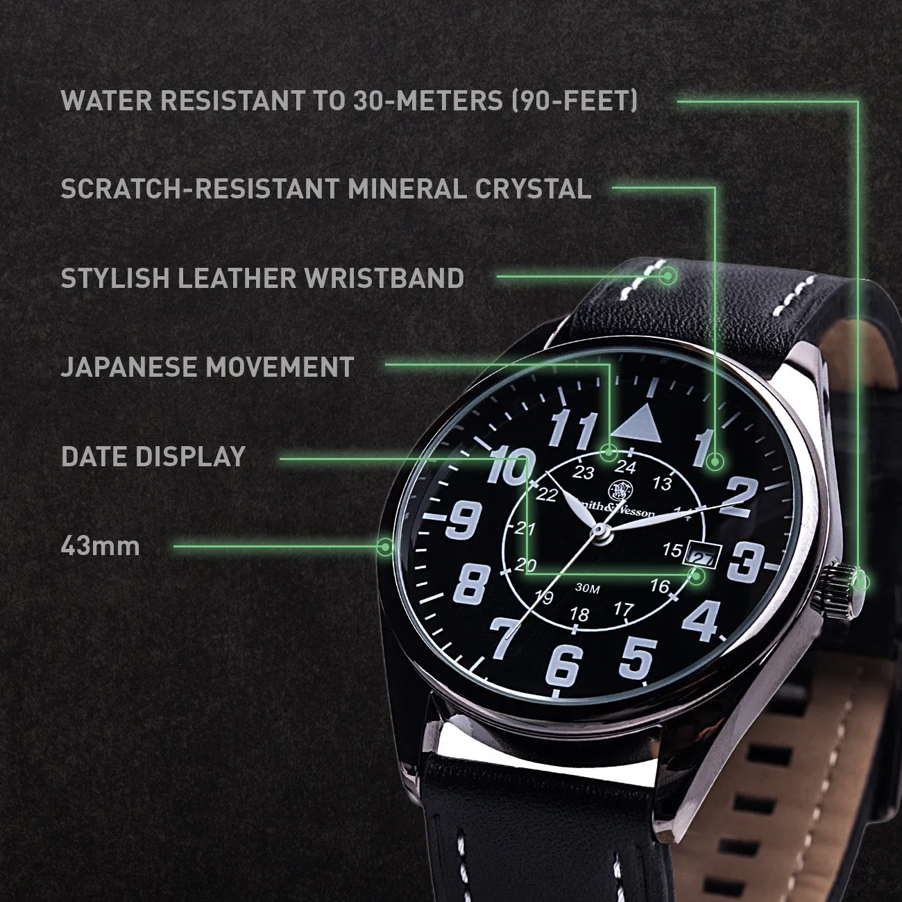 Smith & Wesson CIVILIAN WITH LEATHER STRAP