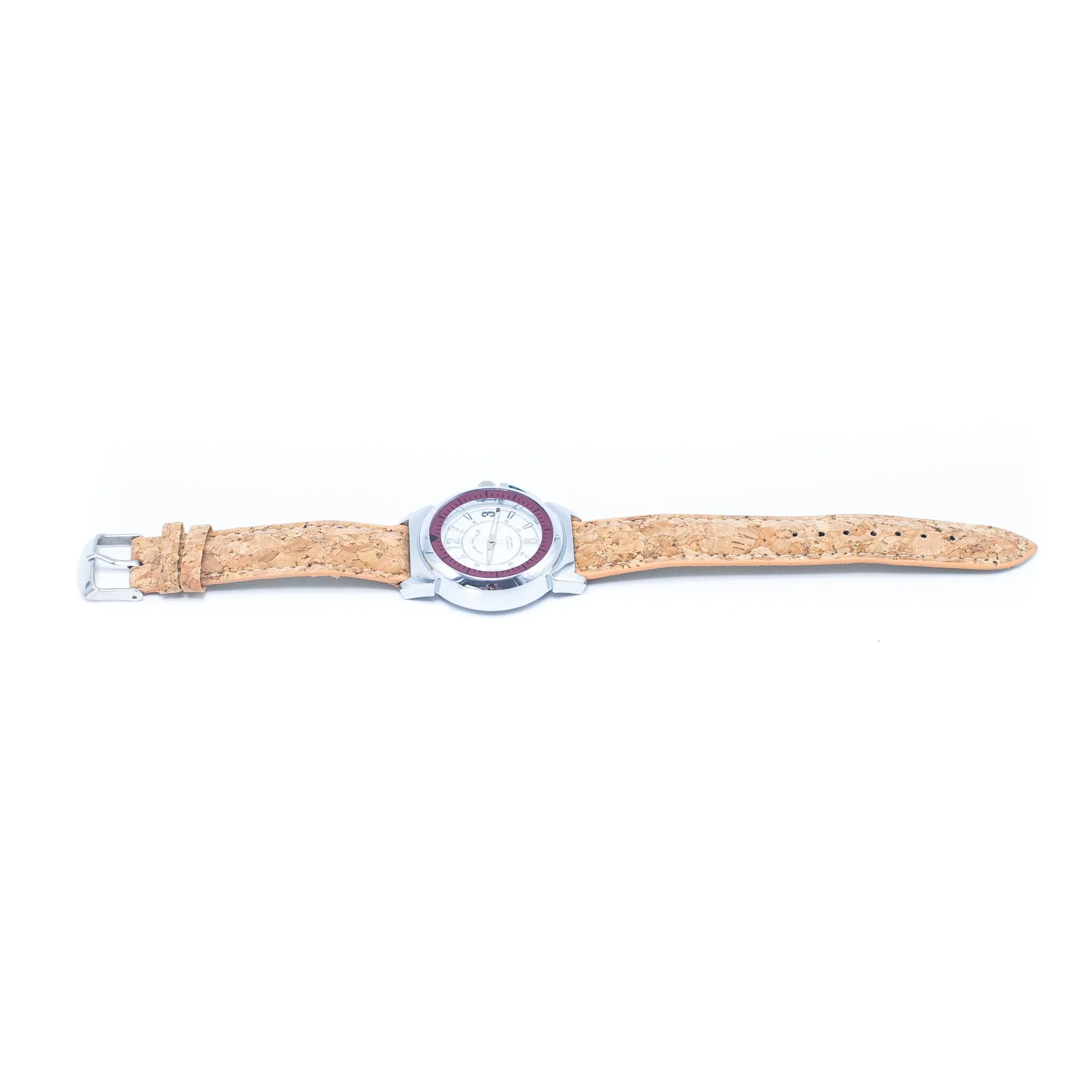 Stylish Casual Watch with Natural Cork Watch Strap WA-357-without box