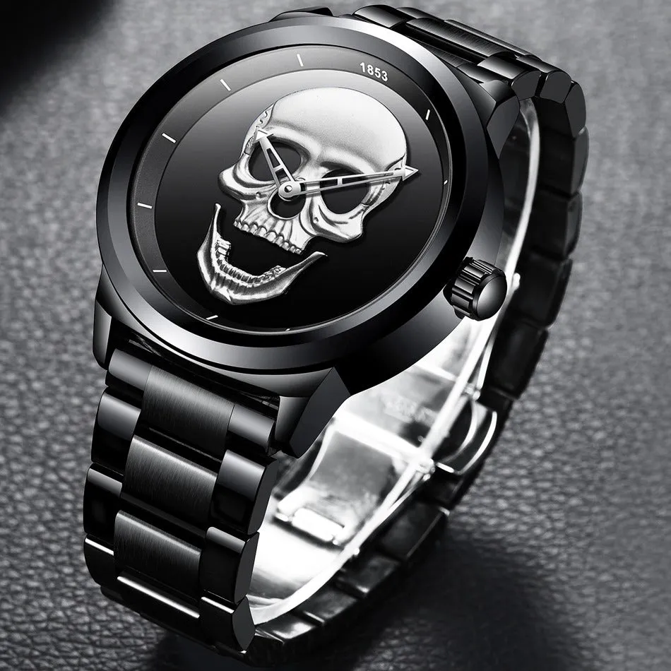 Stylish Stainless Steel Watches with Skull / Original Accessory Design