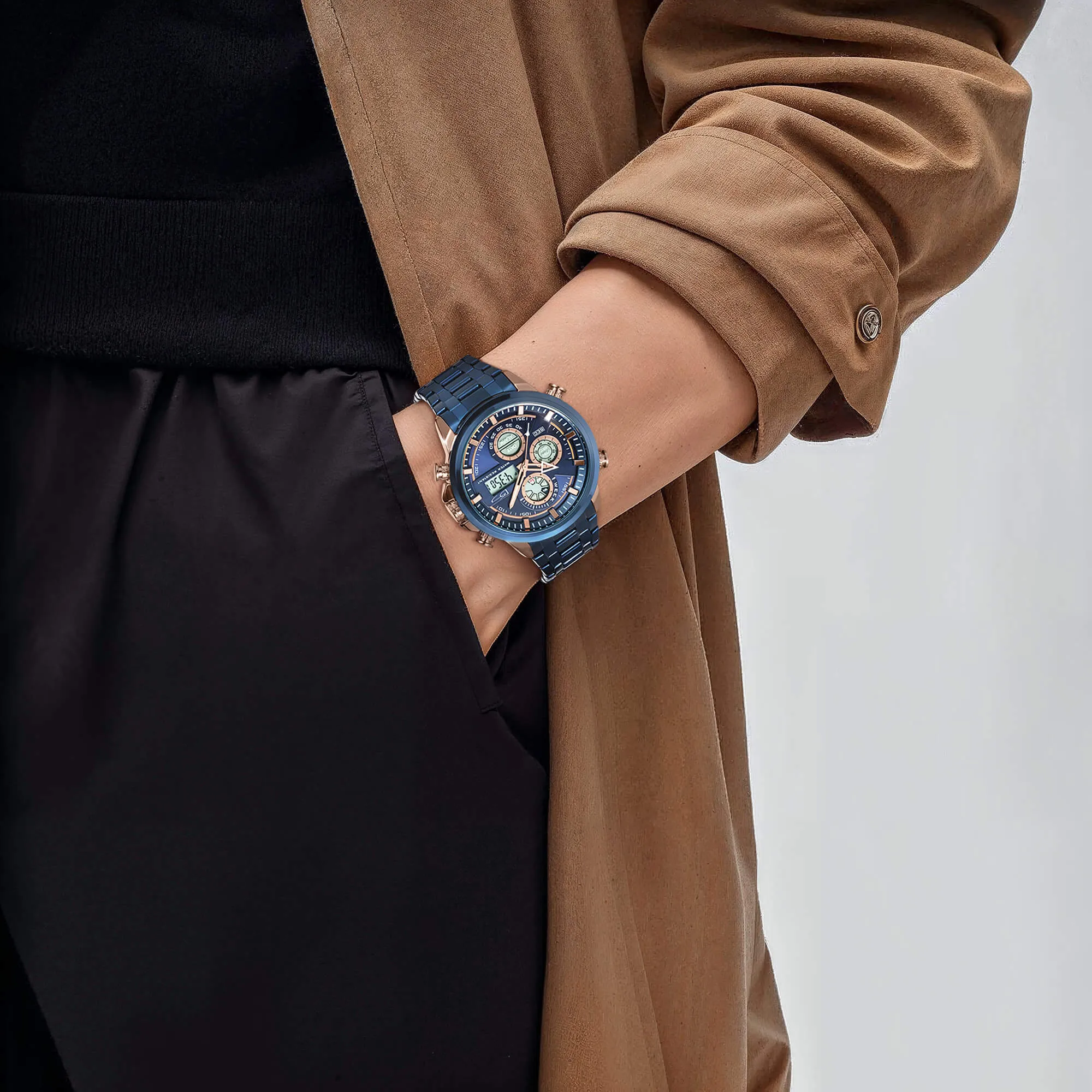 Techmaster Blue Men's Watch