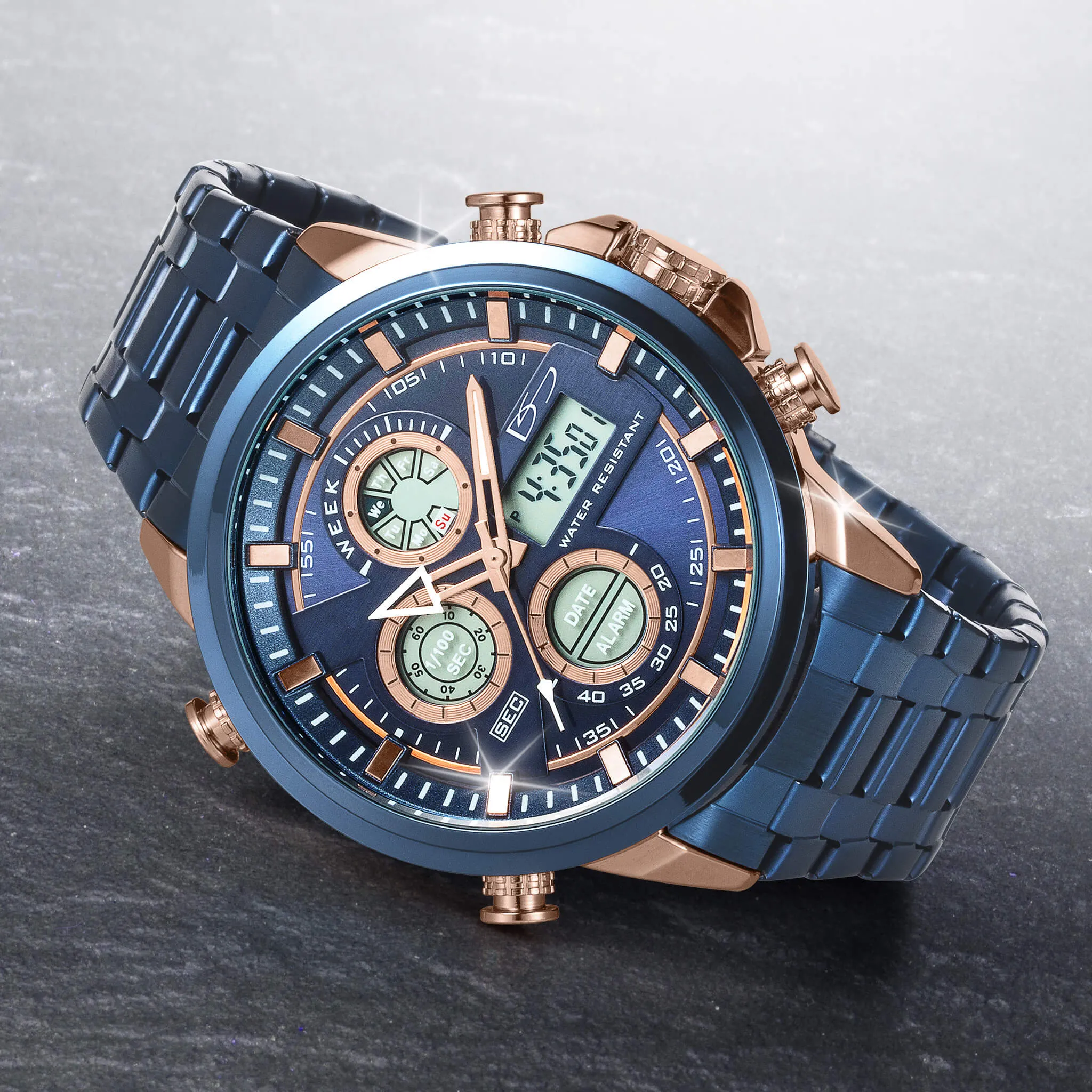 Techmaster Blue Men's Watch