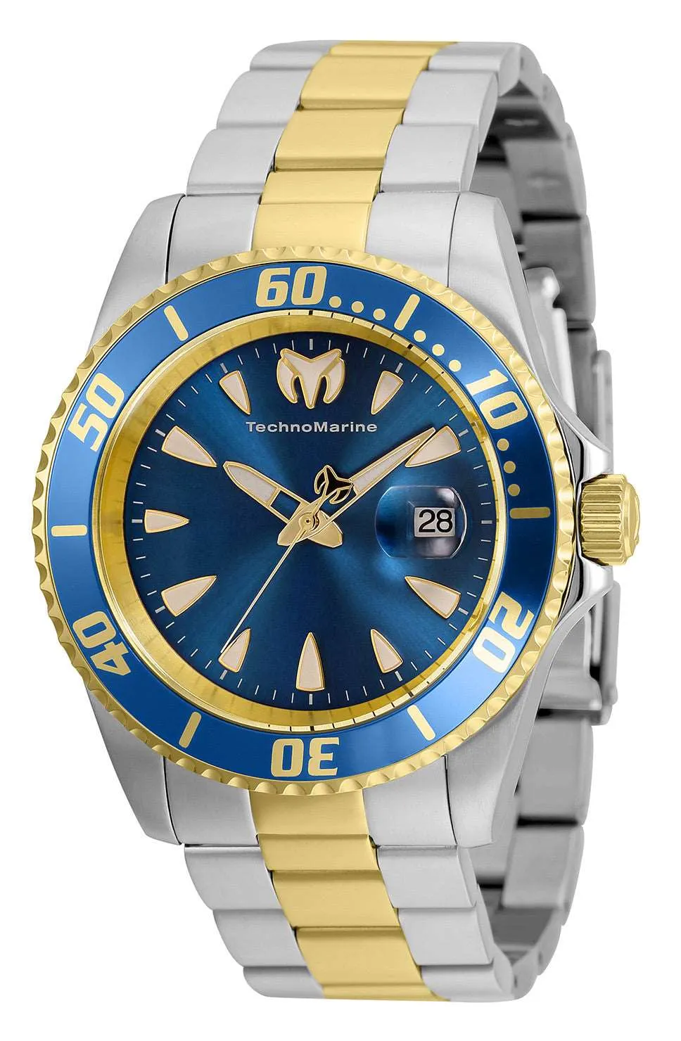 TechnoMarine Men's Sea 42mm Blue Dial Stainless Steel Watch - TM-220098