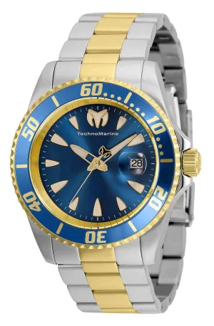 TechnoMarine Men's Sea 42mm Blue Dial Stainless Steel Watch - TM-220098