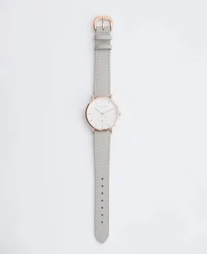 The Horse Classic Watch - Light Grey Strap