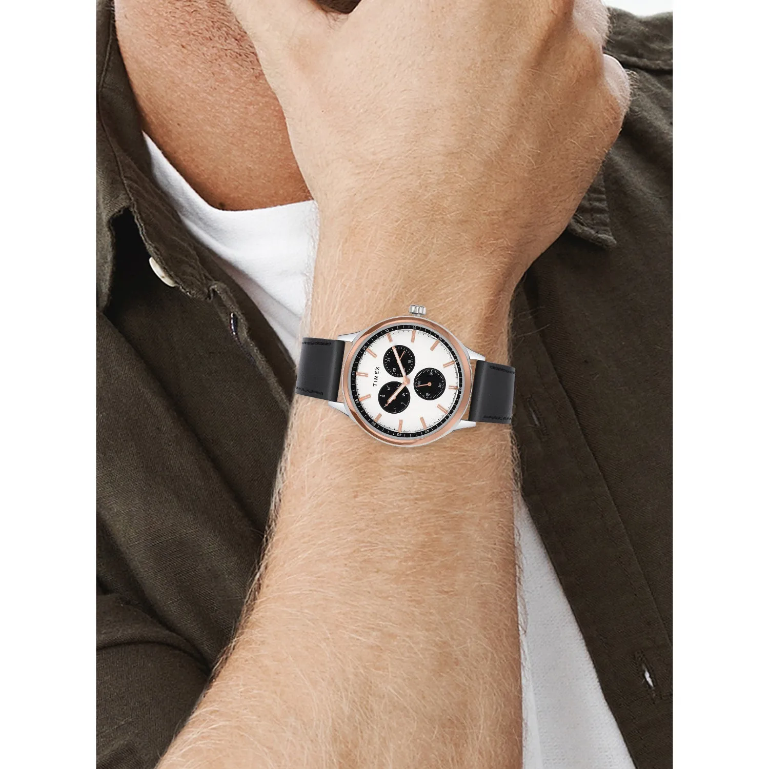 Timex Silver Dial Men Multifunction Watch - TWEG184SMU07