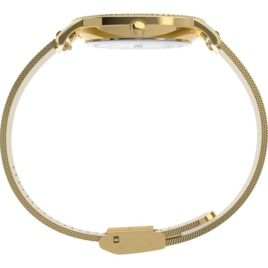 Timex Women 34 mm Size Gold Tone Dial Analog Watch- TW2V52200