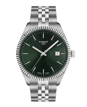Tissot 40mm Ballade Stainless Steel Green Quartz Watch