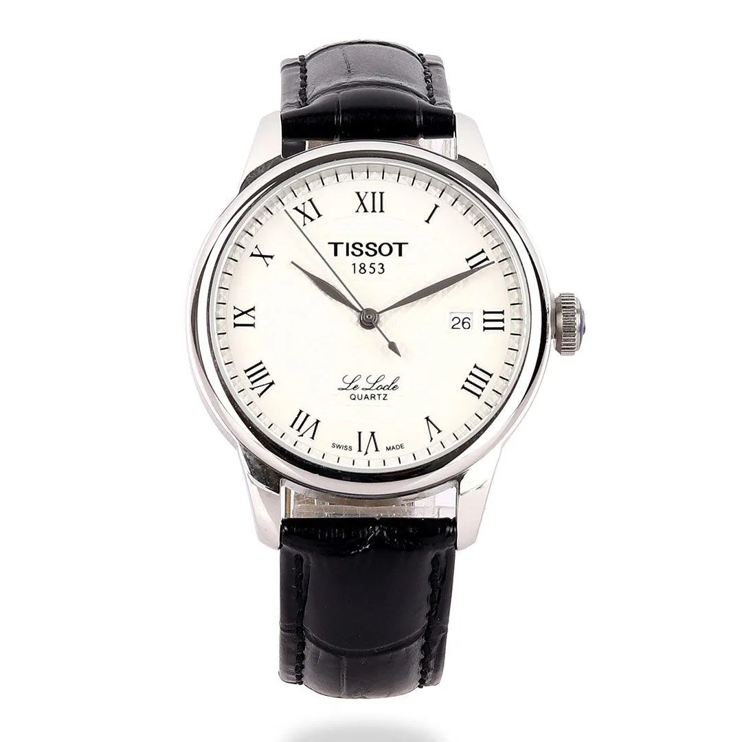 Tissot Lelode Powermatic 80 Automatic Black Leather Watch
