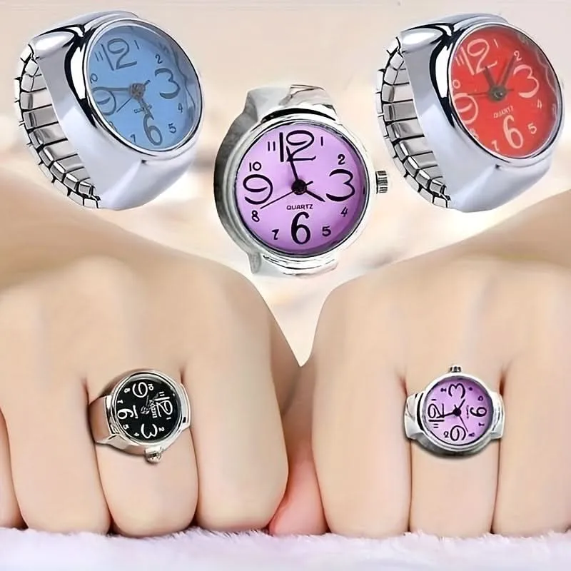 Trendy Ring Watch – Unique Retro Mini Design
