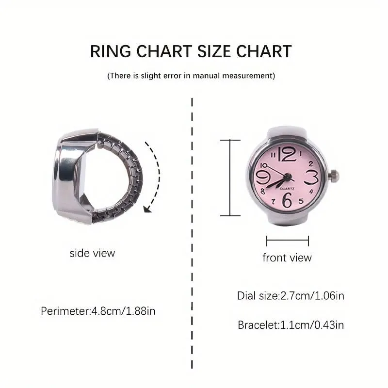 Trendy Ring Watch – Unique Retro Mini Design