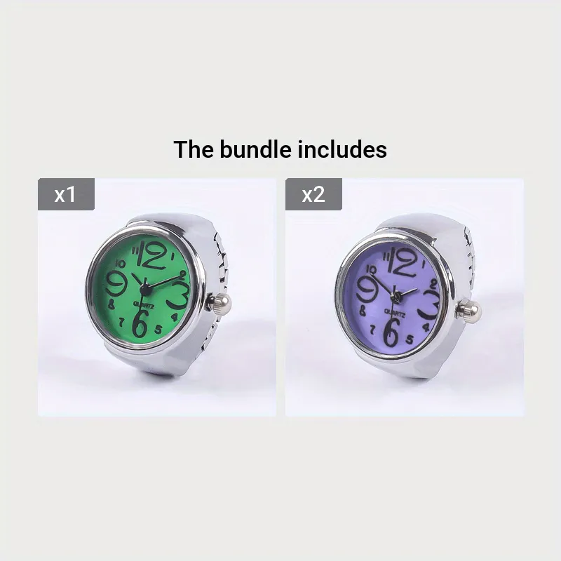 Trendy Ring Watch – Unique Retro Mini Design