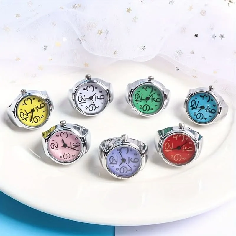 Trendy Ring Watch – Unique Retro Mini Design