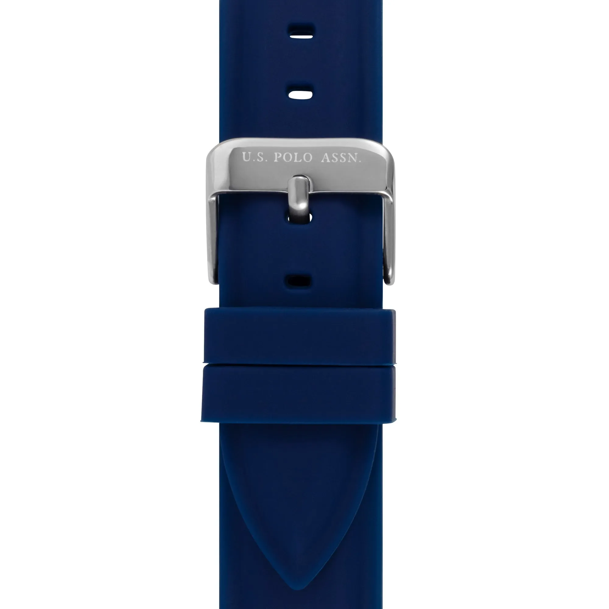 US POLO KIDS BLUE SILICON STRAP WITH S.S. PERSON. BUCKLE & SOFT TOUCH FINISH