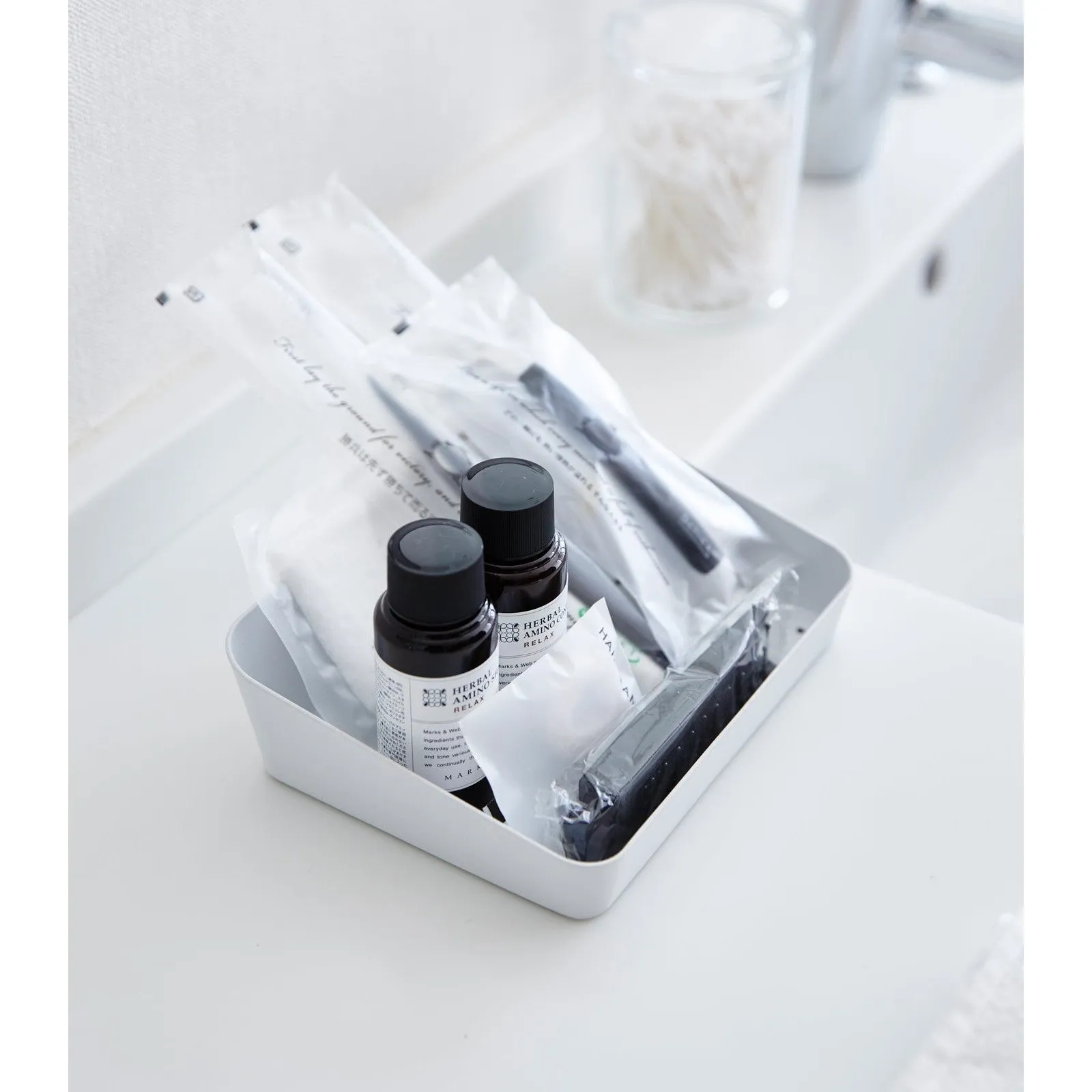 Vanity Tray - Angled - Two Sizes - Steel