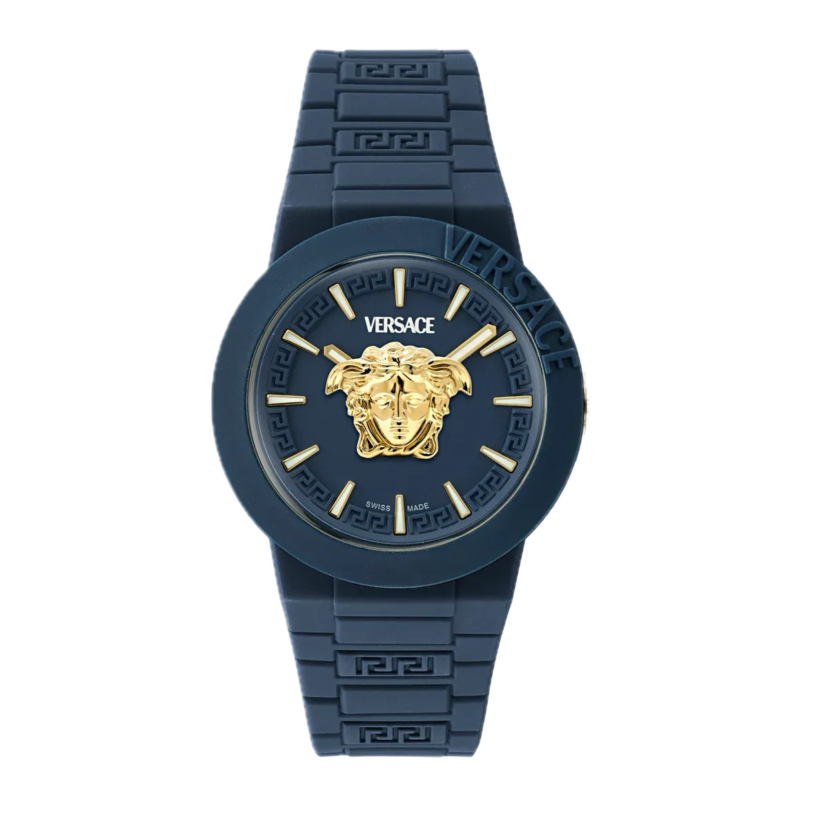 Versace Navy Blue V-Pop Silicone Watch