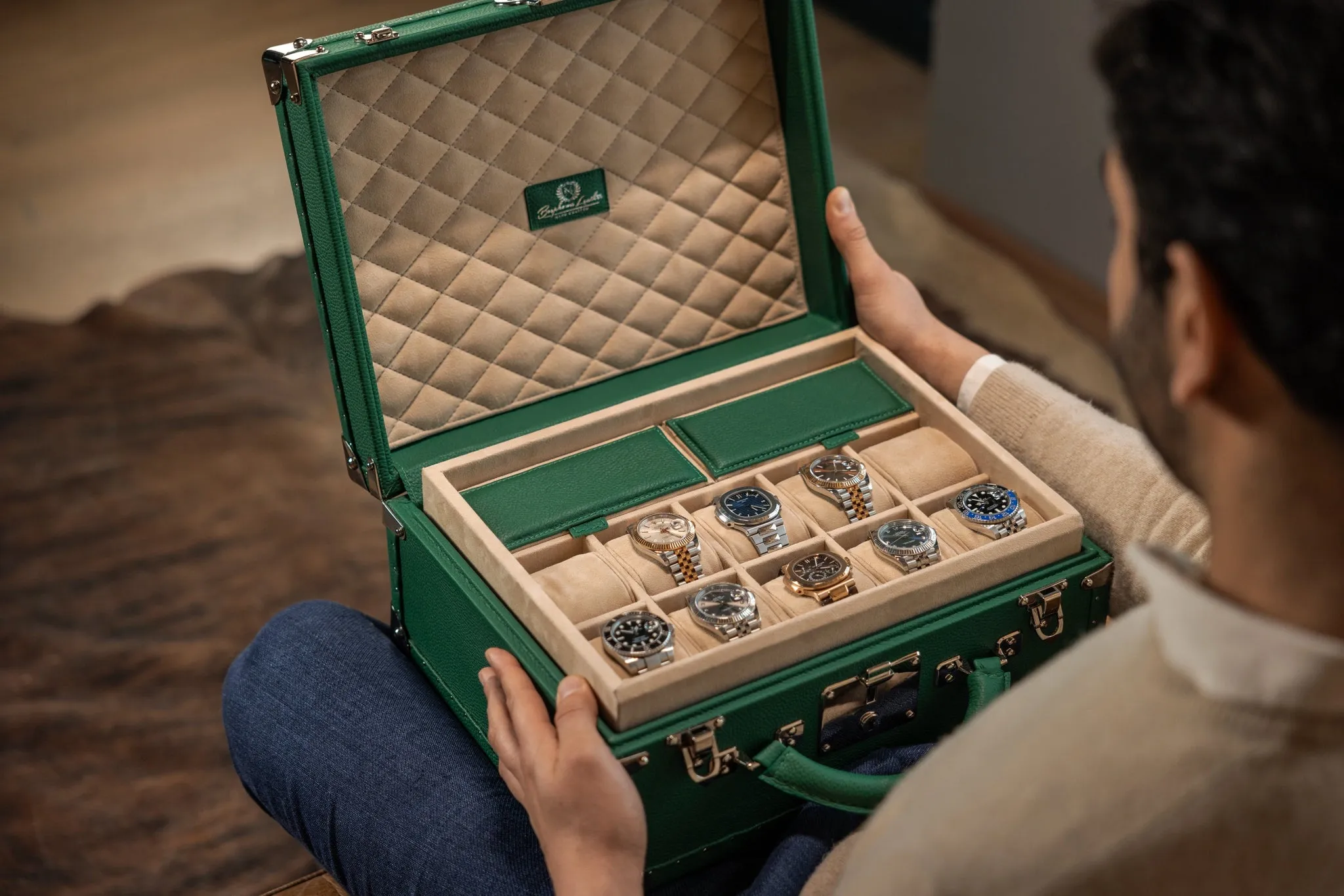 Watch Trunk - Togo Christmas Green