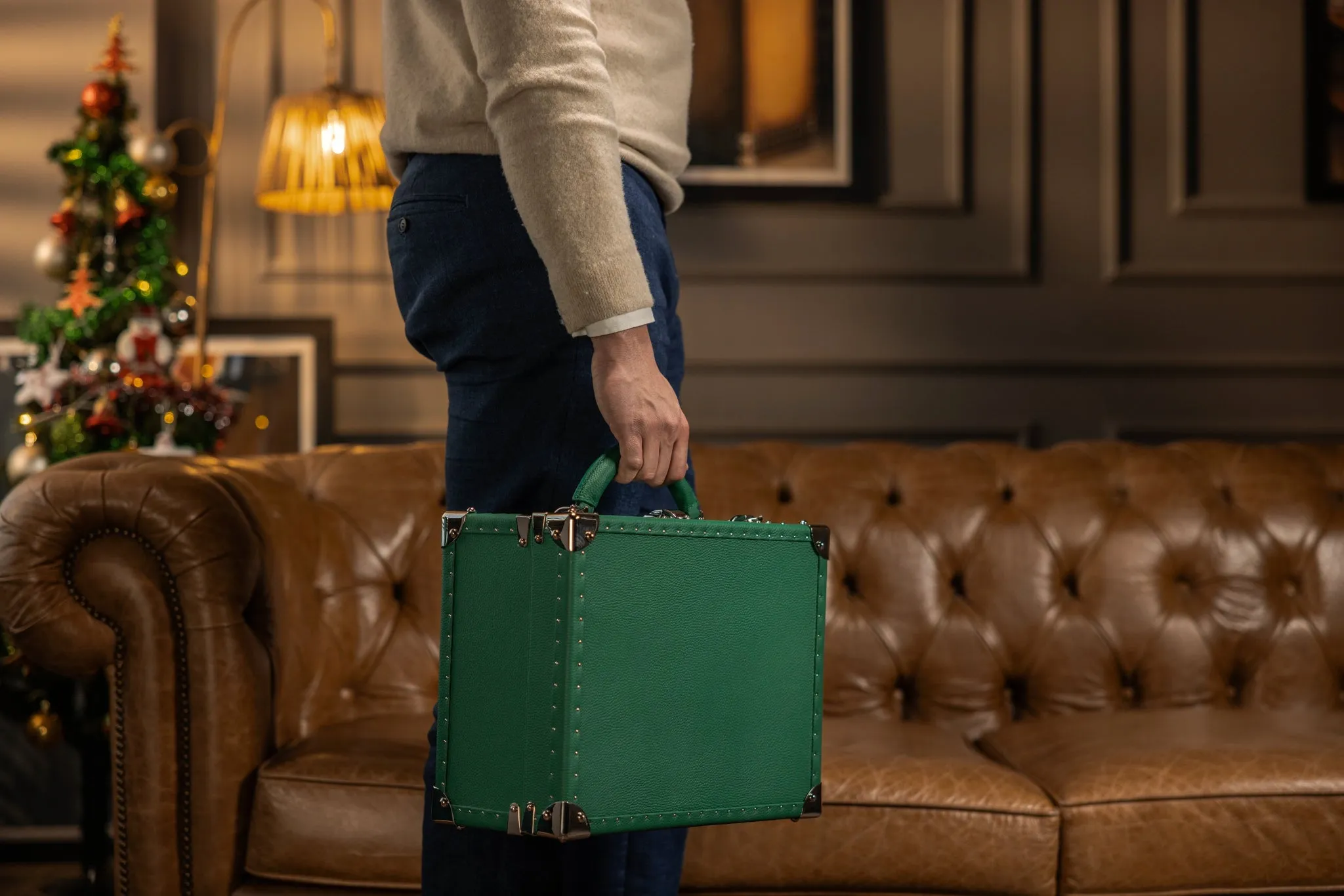 Watch Trunk - Togo Christmas Green