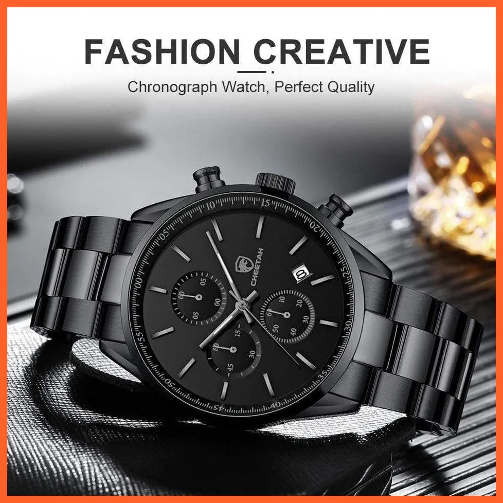 Watches For Men Top Brand Luxury Fashion Business Quartz Men’S Wristwatch Stainless Steel Waterproof Sports Watches