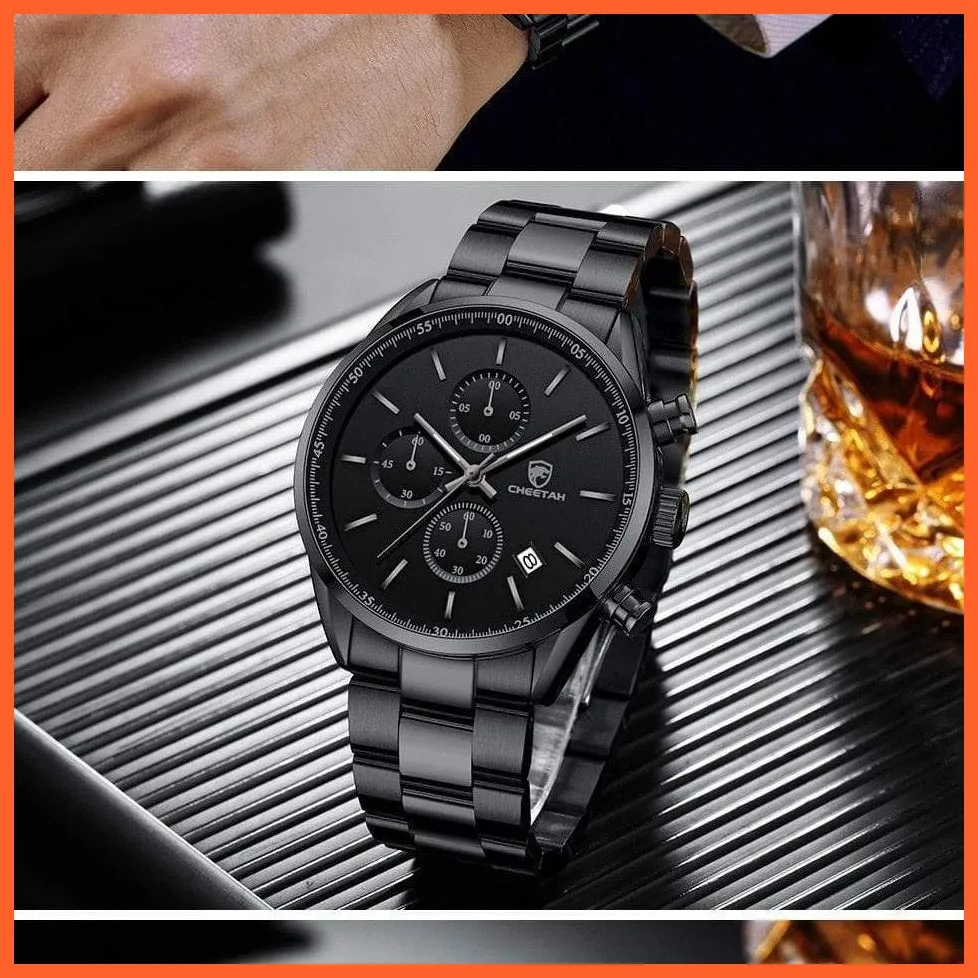 Watches For Men Top Brand Luxury Fashion Business Quartz Men’S Wristwatch Stainless Steel Waterproof Sports Watches