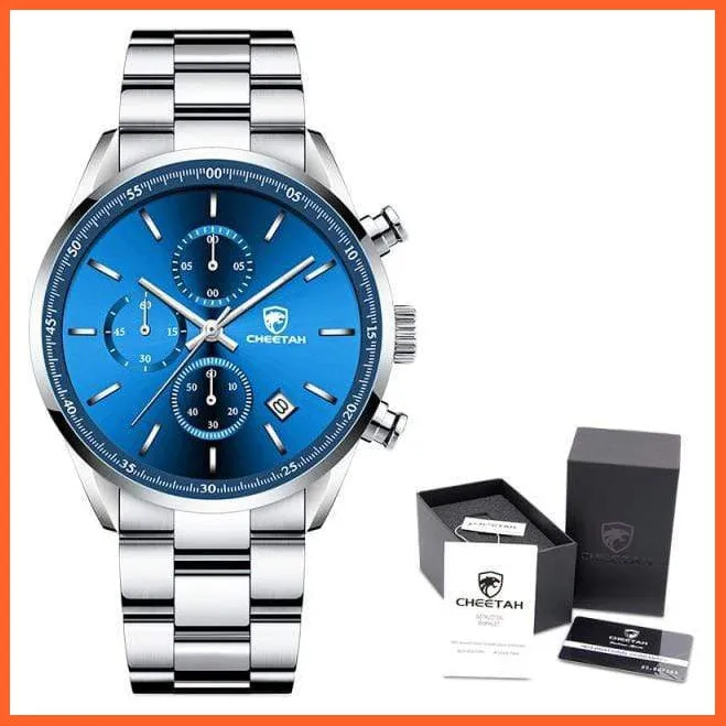 Watches For Men Top Brand Luxury Fashion Business Quartz Men’S Wristwatch Stainless Steel Waterproof Sports Watches