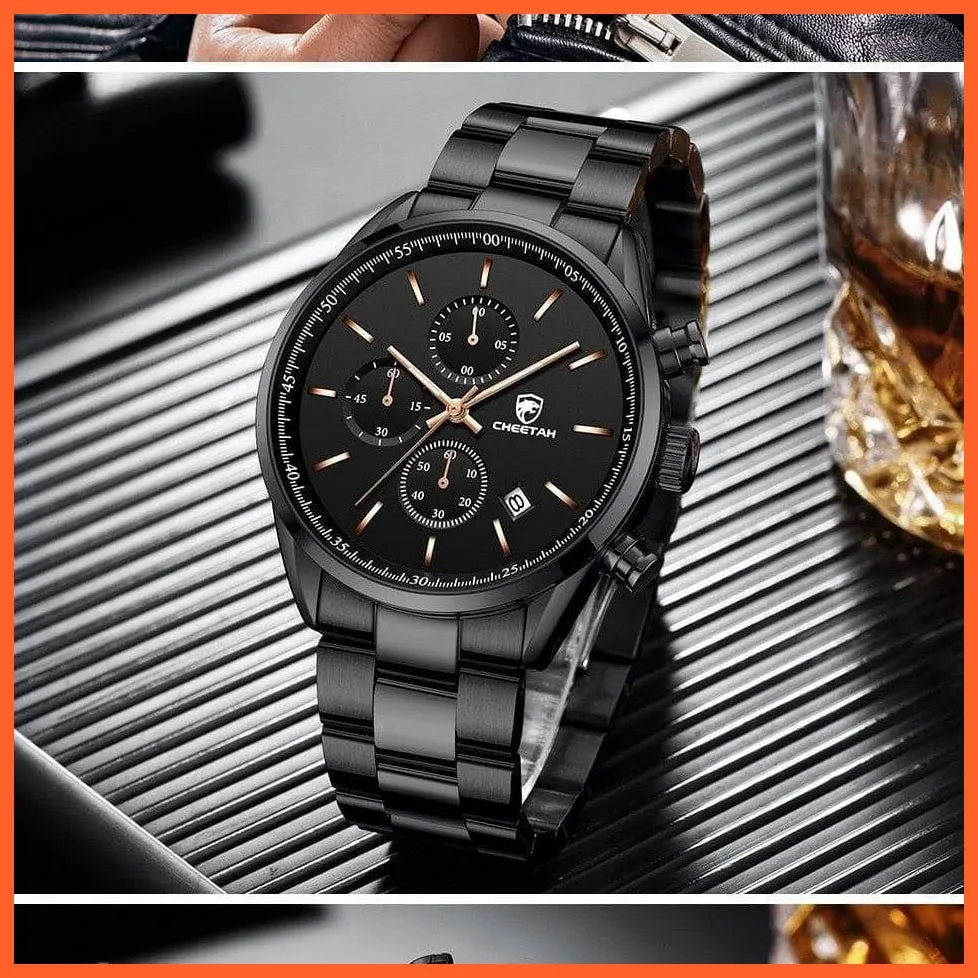Watches For Men Top Brand Luxury Fashion Business Quartz Men’S Wristwatch Stainless Steel Waterproof Sports Watches