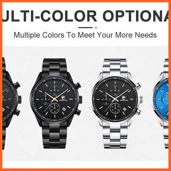 Watches For Men Top Brand Luxury Fashion Business Quartz Men’S Wristwatch Stainless Steel Waterproof Sports Watches