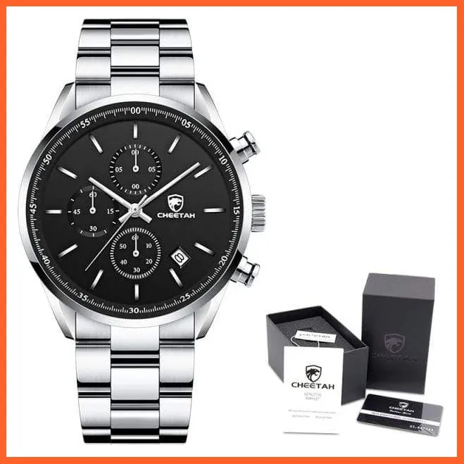 Watches For Men Top Brand Luxury Fashion Business Quartz Men’S Wristwatch Stainless Steel Waterproof Sports Watches