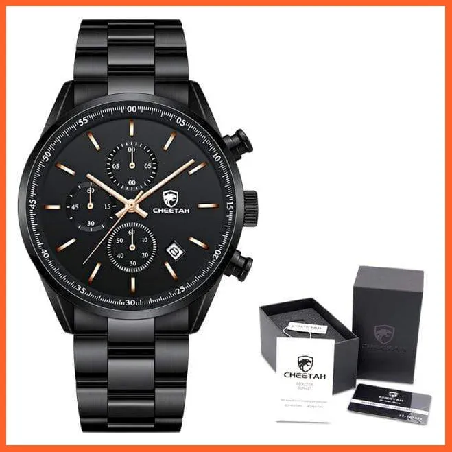 Watches For Men Top Brand Luxury Fashion Business Quartz Men’S Wristwatch Stainless Steel Waterproof Sports Watches