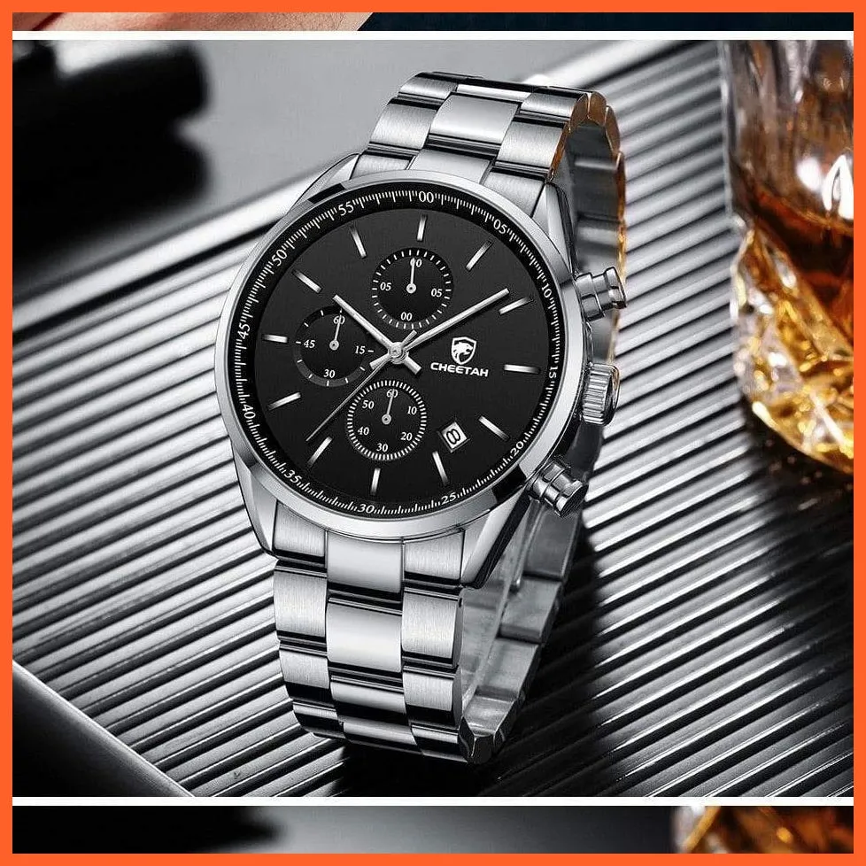 Watches For Men Top Brand Luxury Fashion Business Quartz Men’S Wristwatch Stainless Steel Waterproof Sports Watches