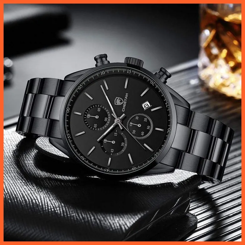 Watches For Men Top Brand Luxury Fashion Business Quartz Men’S Wristwatch Stainless Steel Waterproof Sports Watches