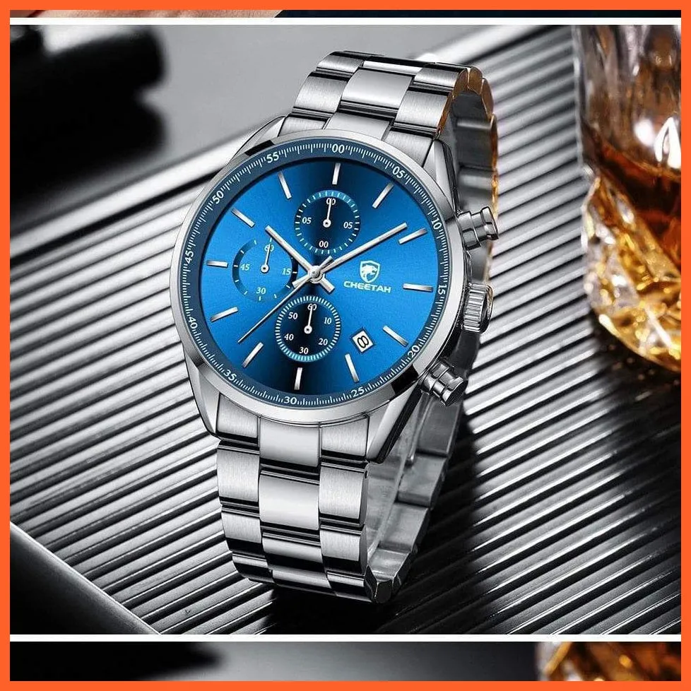 Watches For Men Top Brand Luxury Fashion Business Quartz Men’S Wristwatch Stainless Steel Waterproof Sports Watches