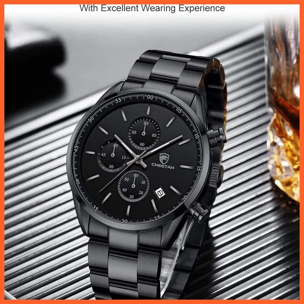 Watches For Men Top Brand Luxury Fashion Business Quartz Men’S Wristwatch Stainless Steel Waterproof Sports Watches