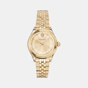 Women Gold Analog Stainless Steel Watch VEHU00720