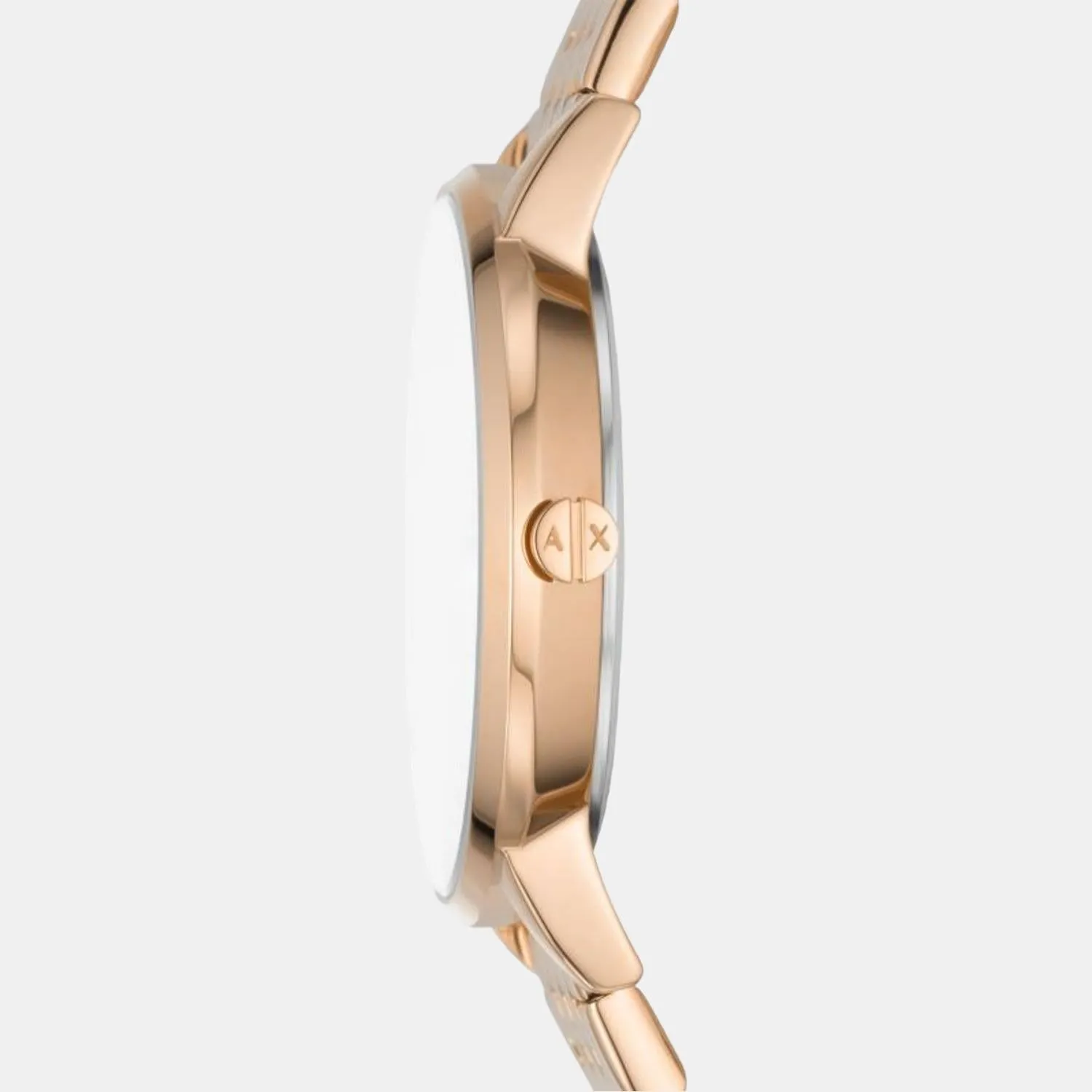 Women Rose Gold Analog Stainless Steel Watch AX5581
