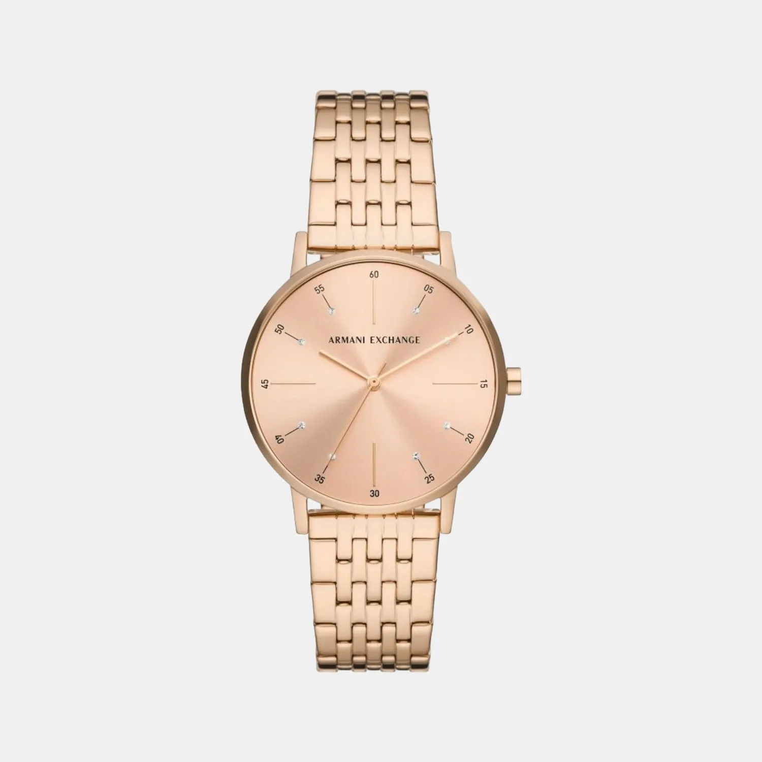 Women Rose Gold Analog Stainless Steel Watch AX5581