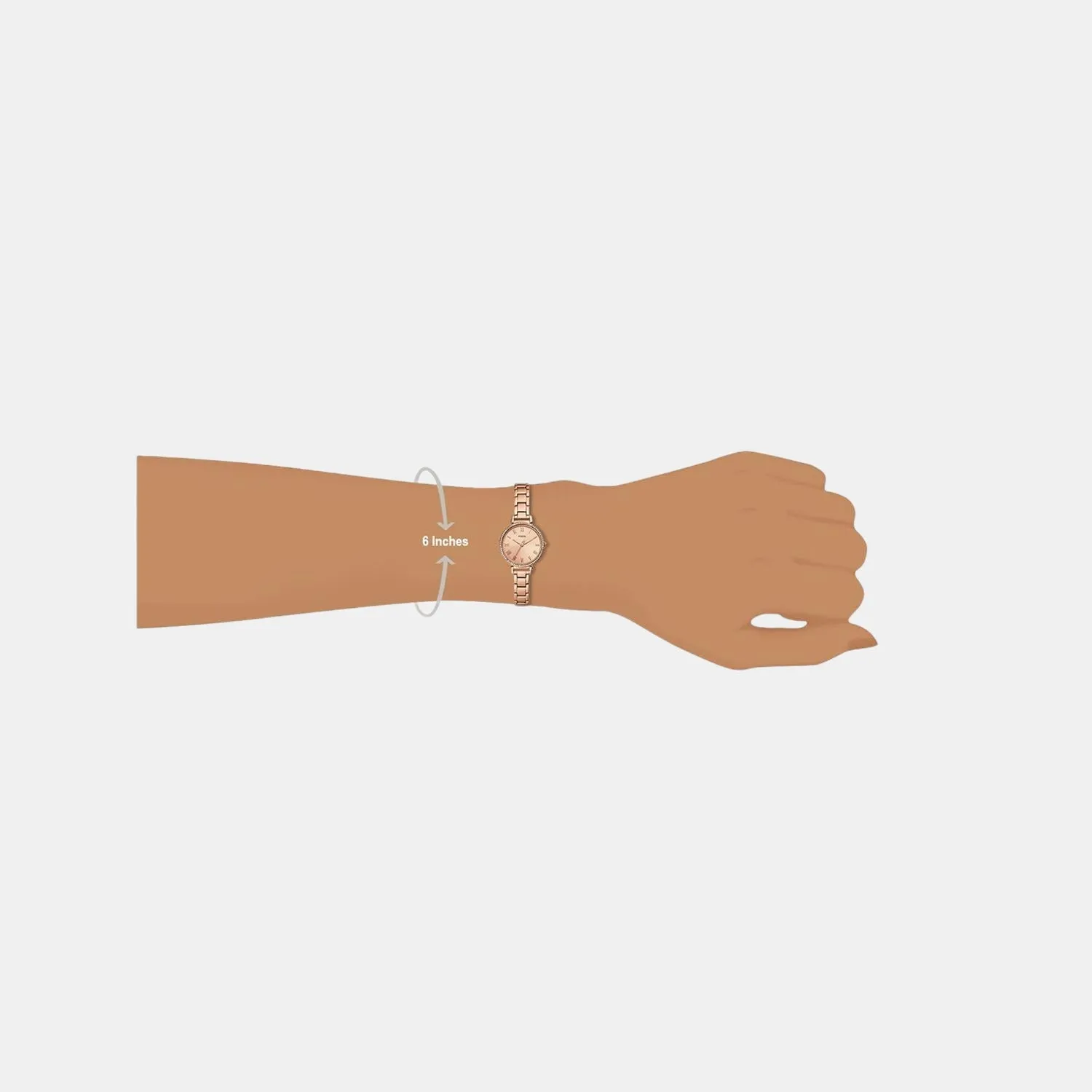 Women's Rose Gold Analog Stainless Steel Watch ES4447