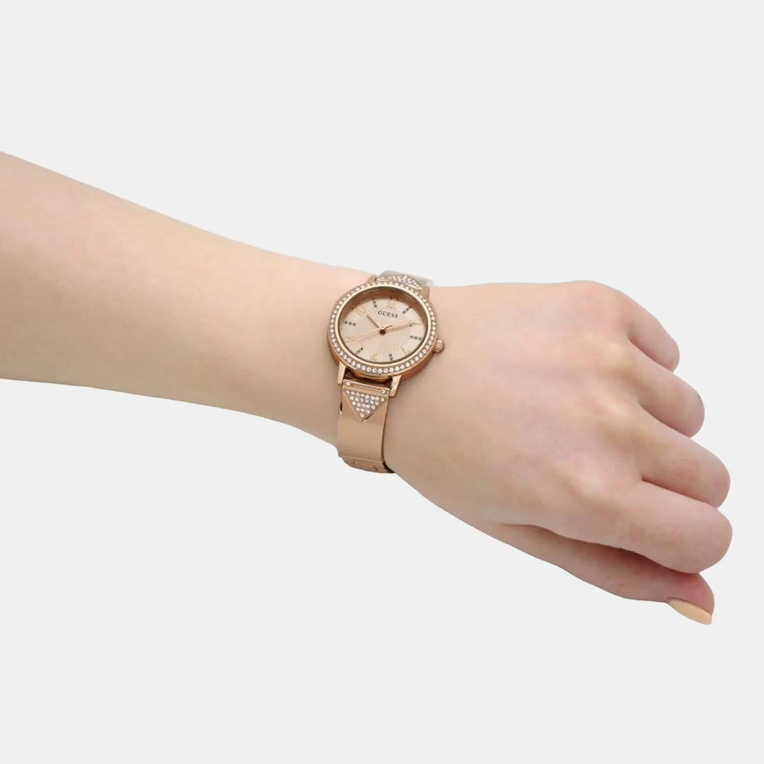 Women's Rose Gold Analog Stainless Steel Watch GW0474L3